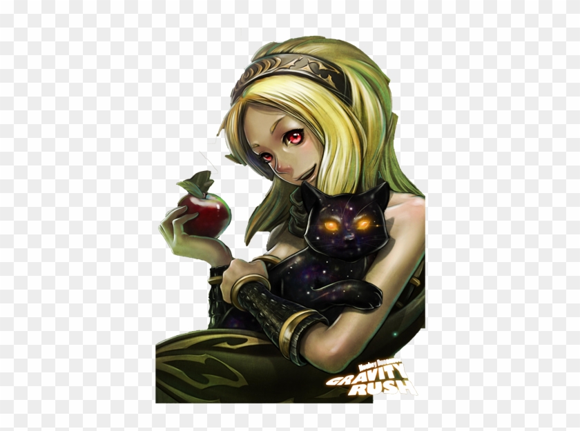 Gravity Daze Rush Kat Portrait W Title Ps Vita Wallpaper Gravity Rush Hd Png Download 960x544 Pngfind