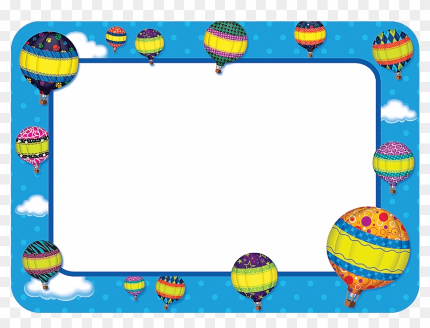 Tcr5340 Hot Air Balloons Name Tags/labels Image - Hot Air Balloon