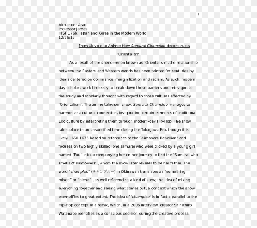 samurai research paper