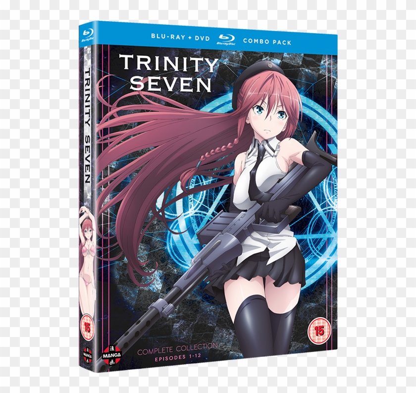 Complete Season Collection Blu-ray/dvd Combo Pack - Trinity Seven Anime  Cover, HD Png Download - 530x795(#5236612) - PngFind
