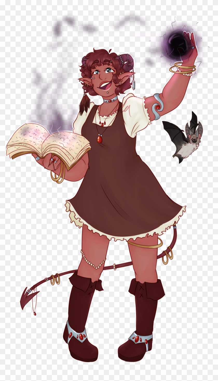 Oc Adorable Tiefling Necromancer And Her Tiefling Kid Hd Png Download 1280x1792 Pngfind