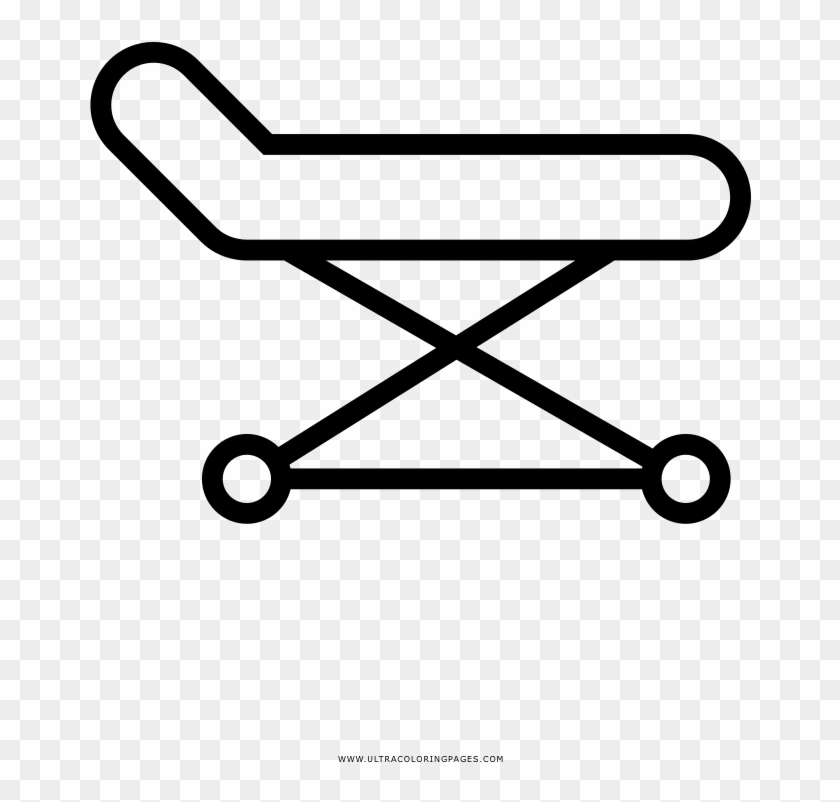 Hospital Bed Coloring Page - Camilla De Hospital Para Colorear, HD Png