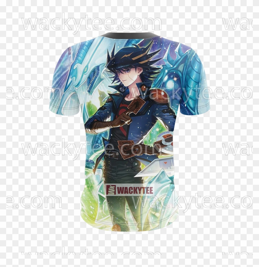 Yu Gi Oh Yusei Fudo And Stardust Dragon 3d T Shirt Yugioh - slifer sky dragon roblox