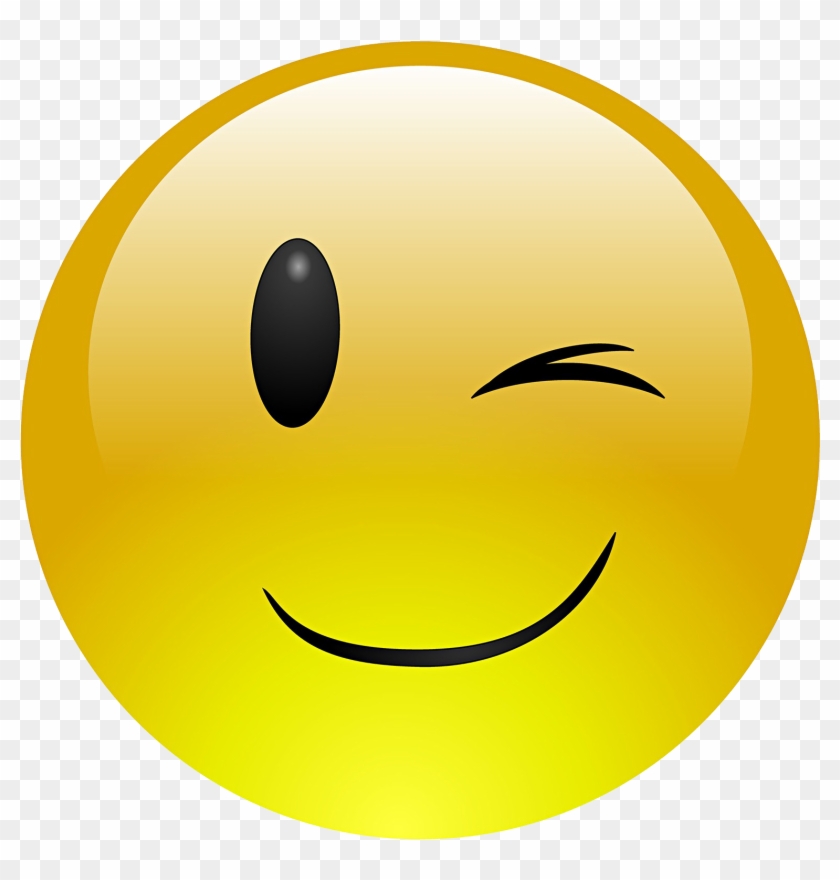 Emoji Face Clipart Wink Winking Emoji Face Hd Png Download
