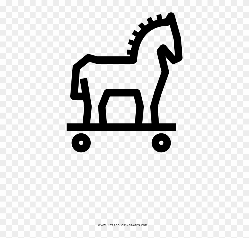 Trojan Horse Coloring Page - 332+ File for DIY T-shirt, Mug, Decoration