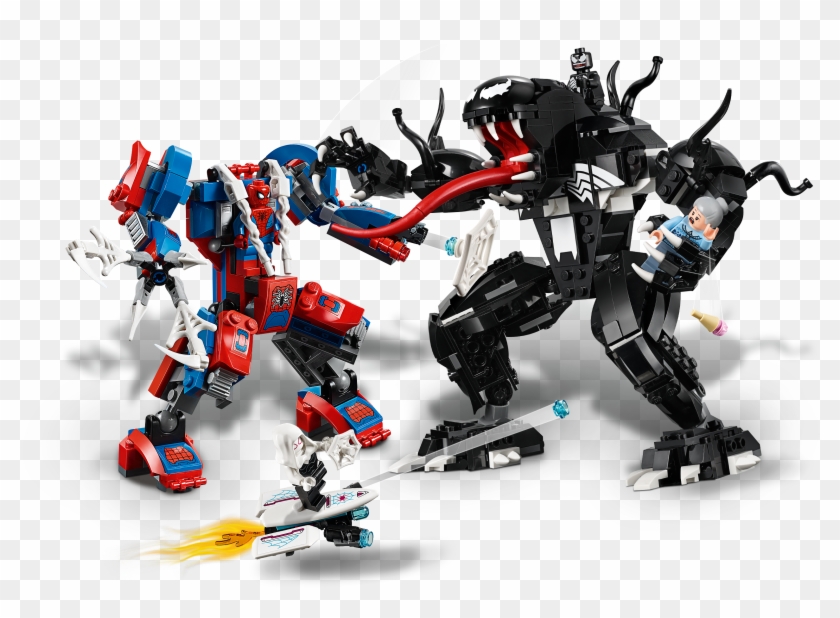 lego spider mech vs venom mech