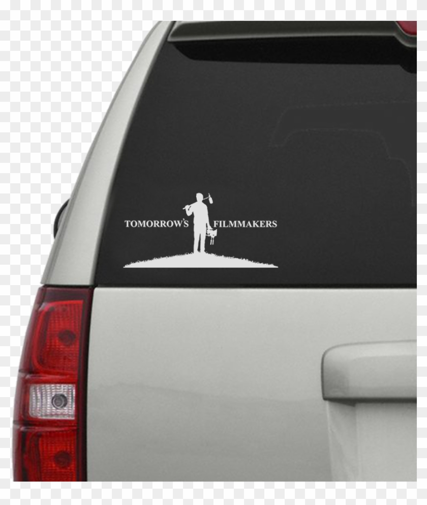 Download Tomorrows Filmmakers Car Window Decal - Car Sticker Mockup Free, HD Png Download - 883x1001 ...