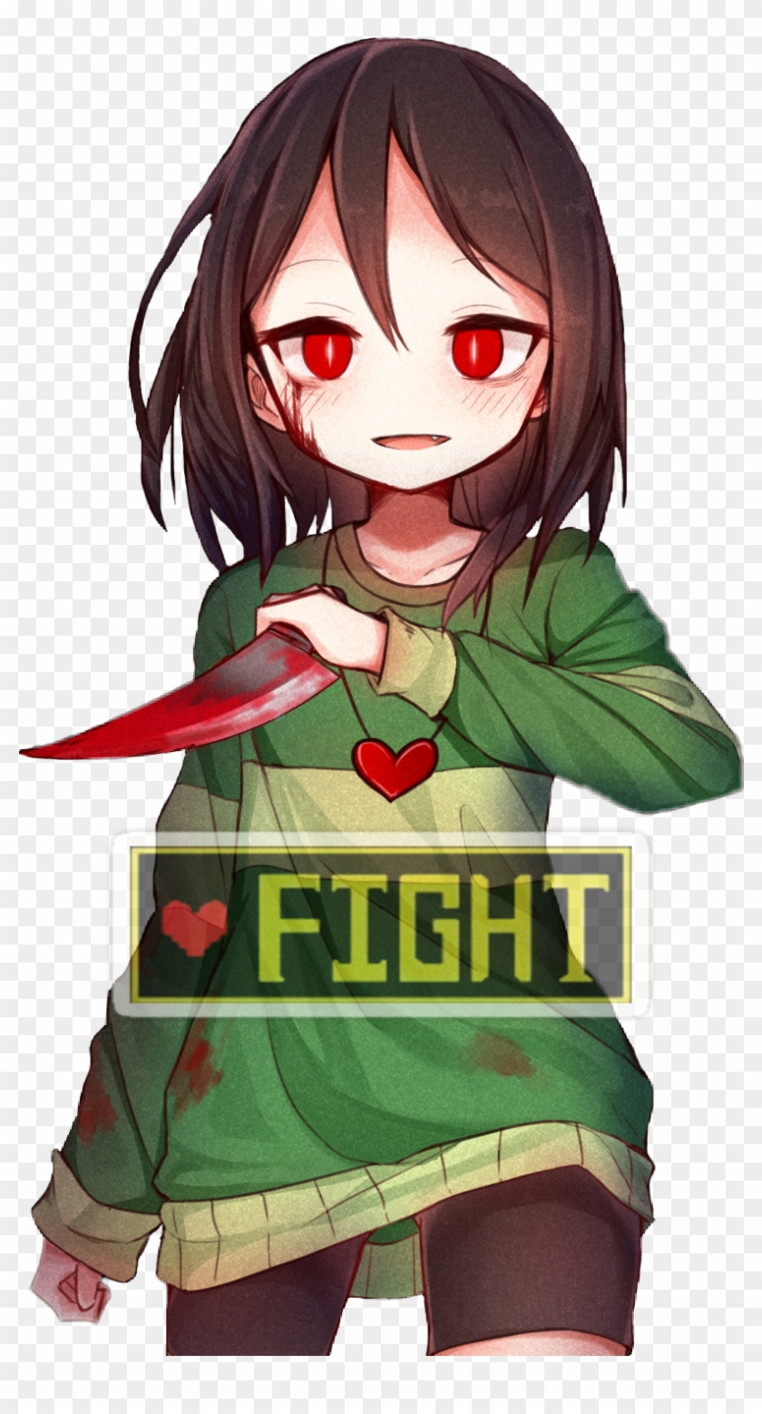 Undertale Chara Fight Genocide Frisk And Chara Hd Png Download 813x1477 Pngfind