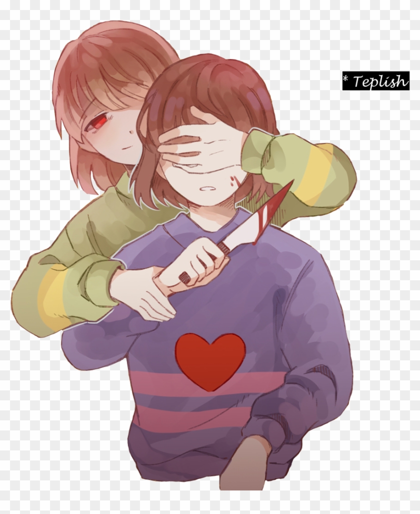 Image Result For Undertale Chara And Frisk Undertale Frisk X Chara Hd Png Download 1024x1067 Pngfind