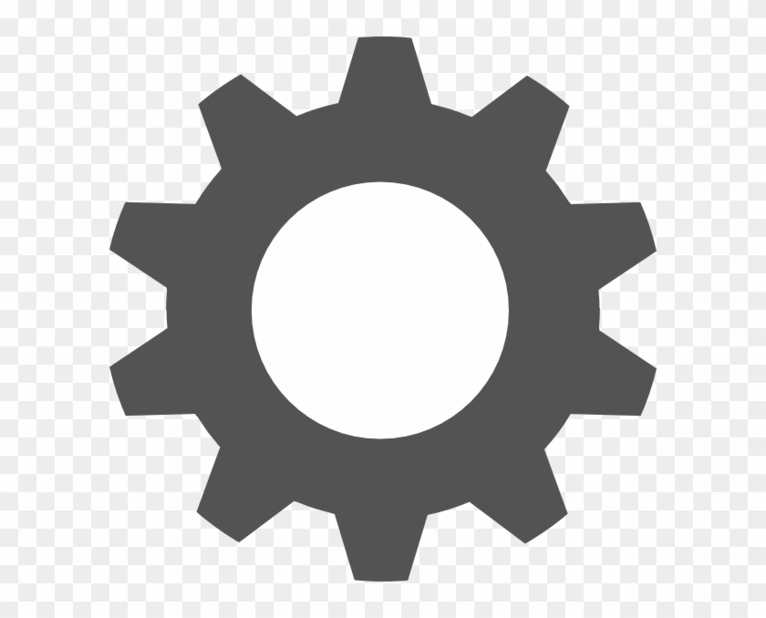 Gear Silhouette At Sprocket Clip Art, HD Png Download 600x598