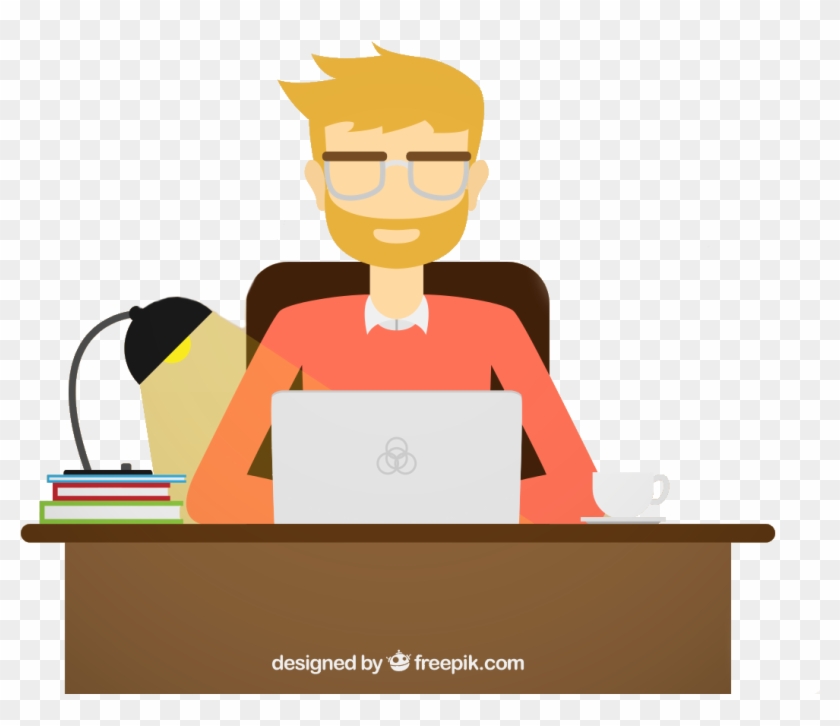 Programer Png - Office Worker Cartoon Png, Transparent Png - 1111x1111