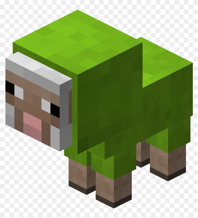green minecraft sheep plush