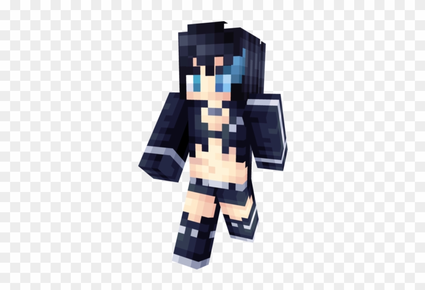 My Version Of Black Rock Shooter - Minecraft Black Rock Shooter Skin, HD Pn...