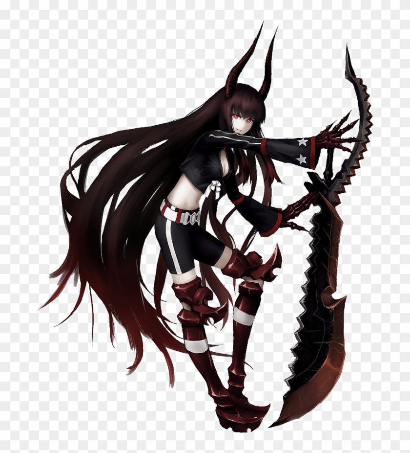 Black Gold Saw Render By Noir Black Shooter D6tgtt9 Black Rock Shooter Png Transparent Png 695x846 Pngfind