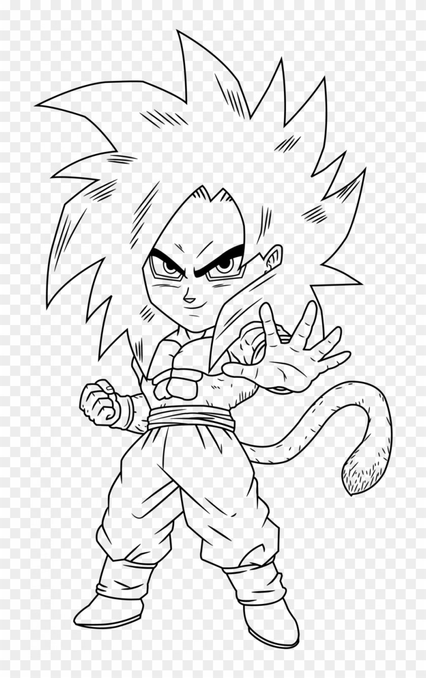 Goku SSJ Chibi (Dragon Ball Z) para colorir by PoccnnIndustriesPT on  DeviantArt