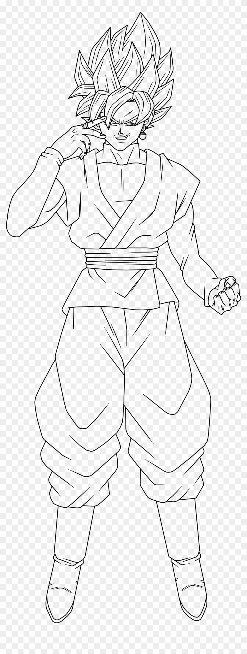 How To Turn Black And White Image Into Transparent - Dibujos De Black Goku Para Colorear, HD Png Download - 2750x7200(#5277850) - PngFind