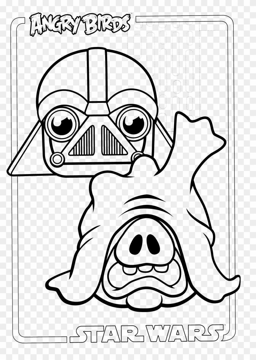 Angry Birds Star Wars Colouring Book Star Wars Speeder Bike Coloring Hd Png Download 5100x7020 5278442 Pngfind