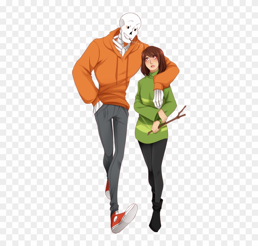 Underswap Papyrus X Chara Hd Png Download 460x750 Pngfind