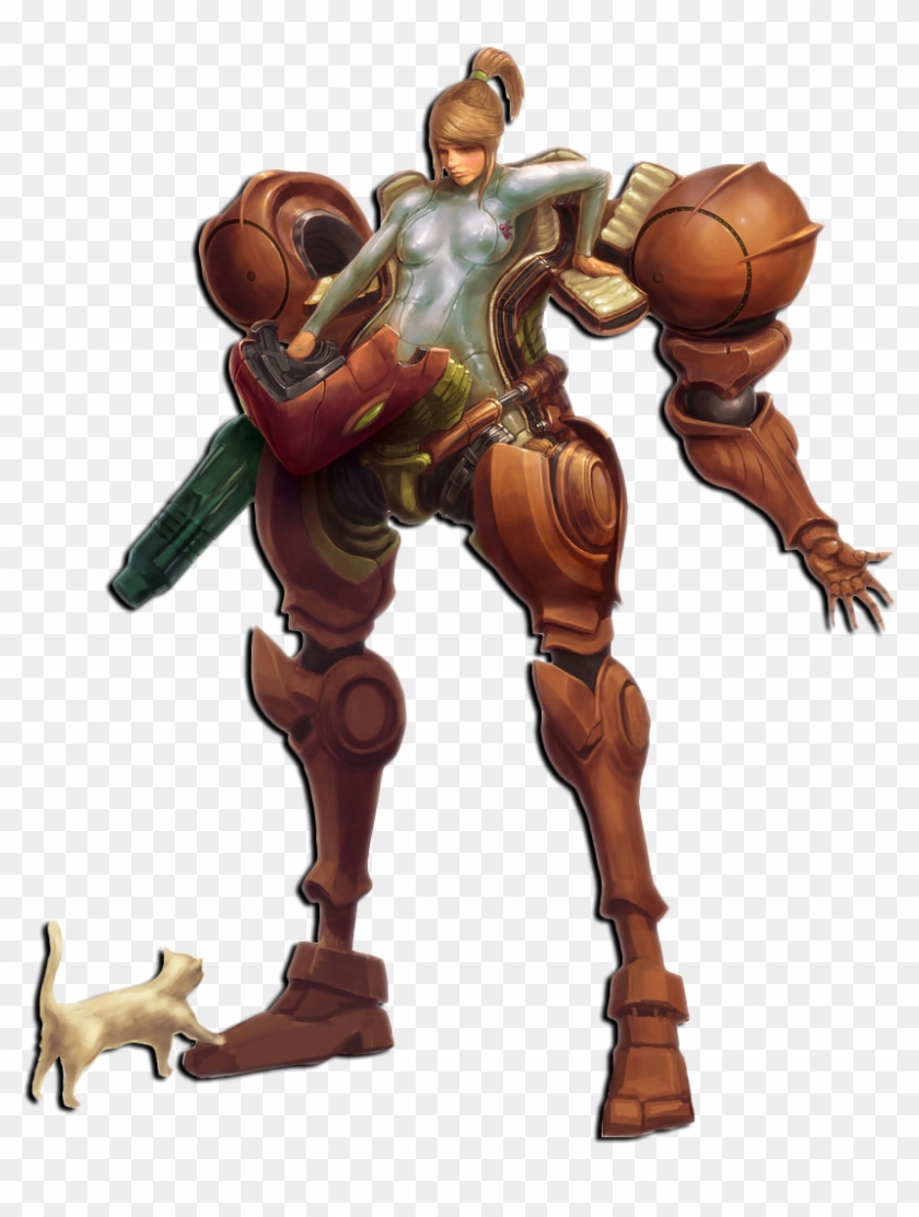 Noog Corner Nintendo Metro - Buff Zero Suit Samus, HD Png Download ...