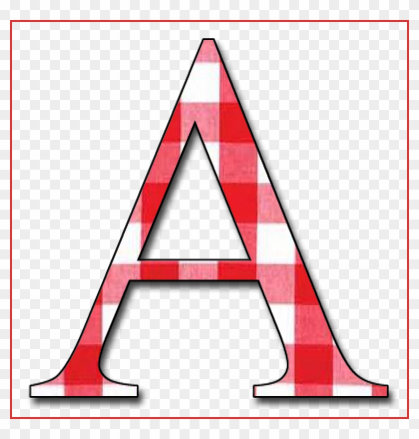 Download Red Gingham Free Scrapbook Alphabet Letters In Png Letter A Png File Transparent Png 1200x1200 5291180 Pngfind