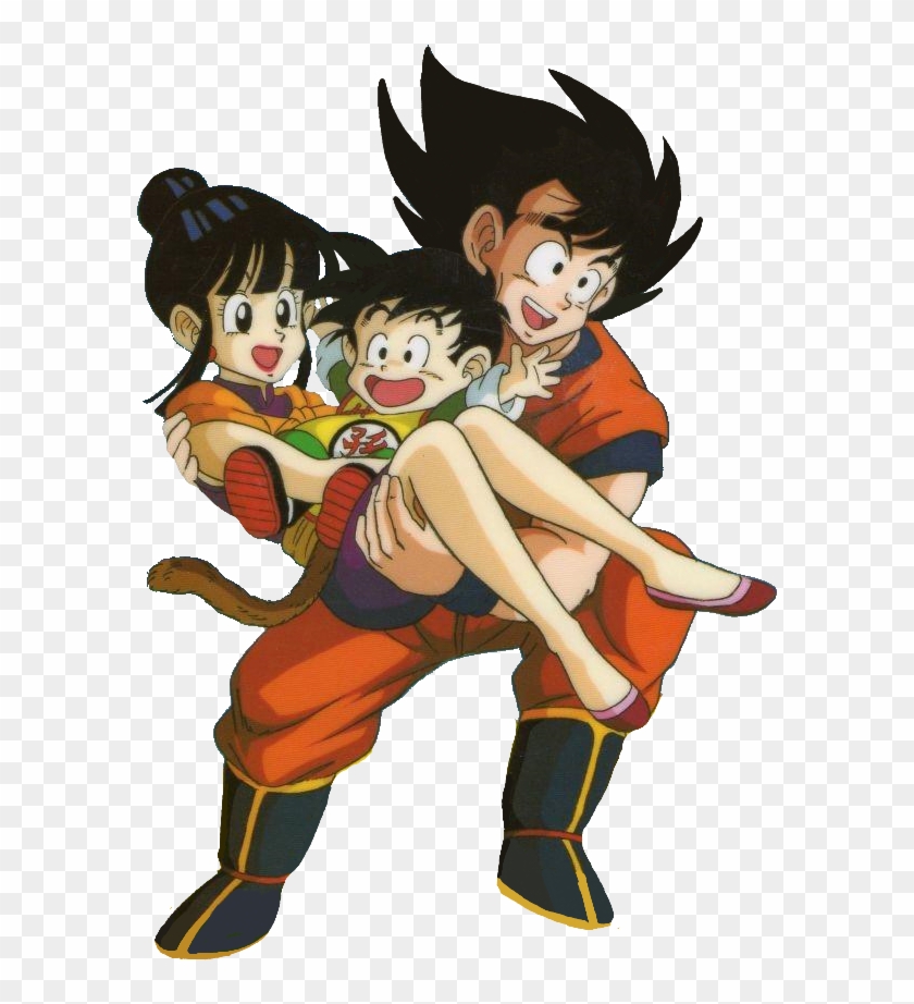 Png Image With Transparent Background - Chi Chi And Goku And Gohan, Png  Download - 601x850(#5292992) - PngFind