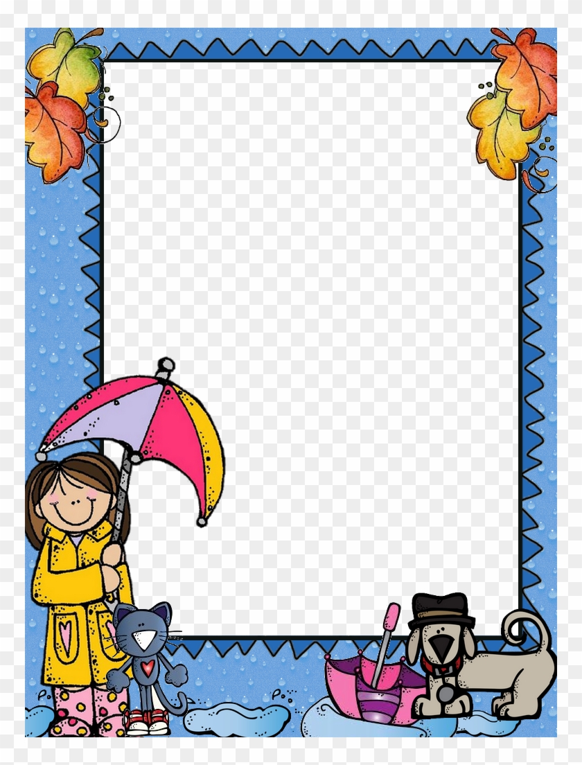Page Borders, Borders And Frames, School Decorations, - Cartoon, HD Png  Download - 768x1024(#5296313) - PngFind
