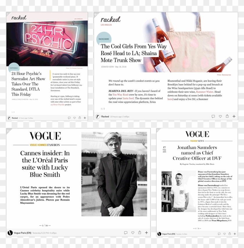 Elle Fast Company Financial Times Gq Inc Mashable Flyer
