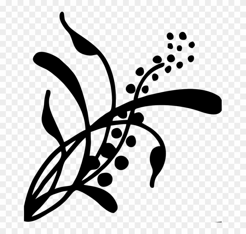 Swirls Clipart Clear Background - Vine Silhouette ...
