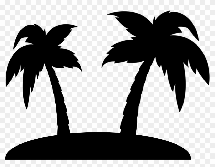 Transparent Palm Tree Silhouette Hd Png Download 2602x1952