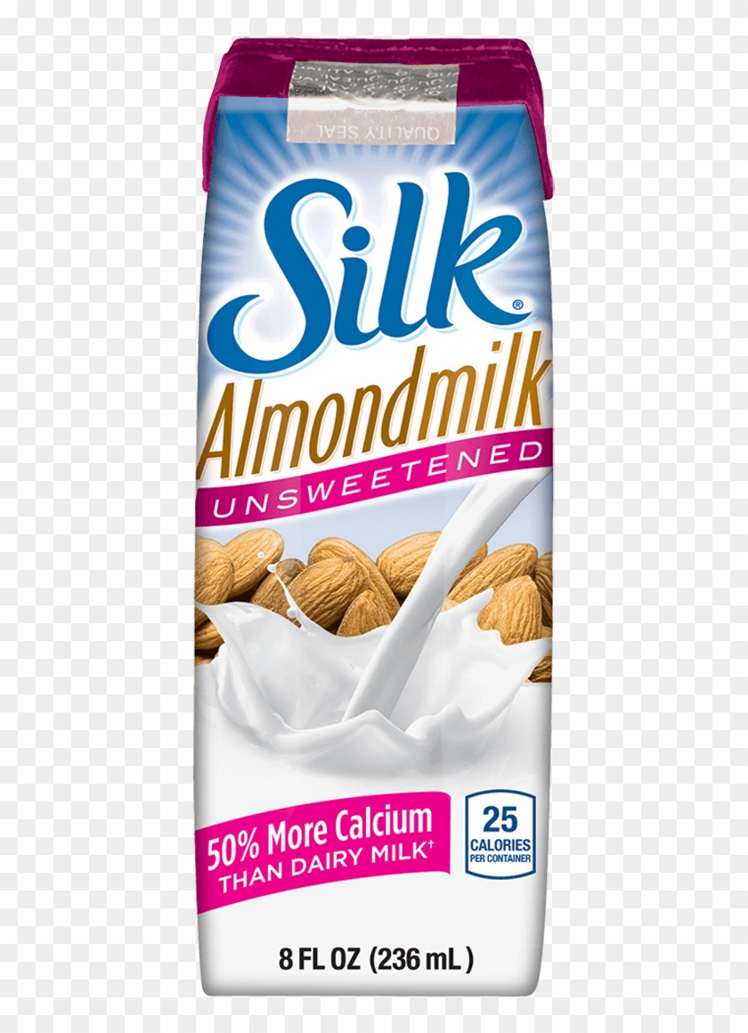Silk Unsweetened Almondmilk Single Serve Silk Soy Milk, HD Png