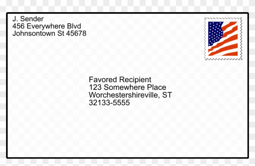 Envelope With Stamp 01 Png, Transparent Png - 900x543(#539002) - PngFind