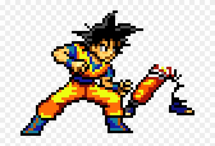Son Goku - Super Saiyan Goku Pixel Art, HD Png Download - 790x660(#5316187) - PngFind