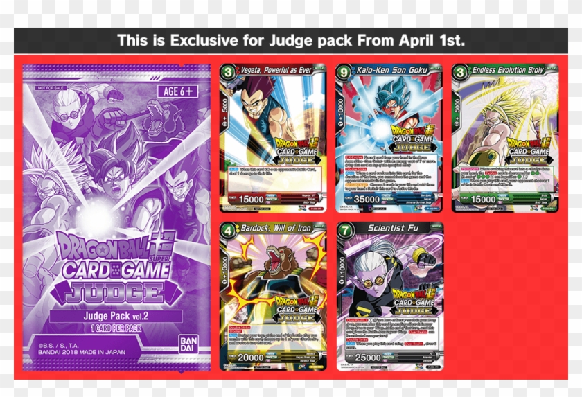 Dbs Cardgame - Dragon Ball Super Card Game Judge Pack, HD Png Download -  960x610(#5335473) - PngFind