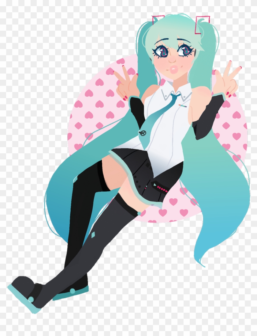 Miku, Miku, You Can Call Me Miku Blue Hair, Blue Tie, - Cartoon, HD Png  Download - 1001x1200(#5351935) - PngFind