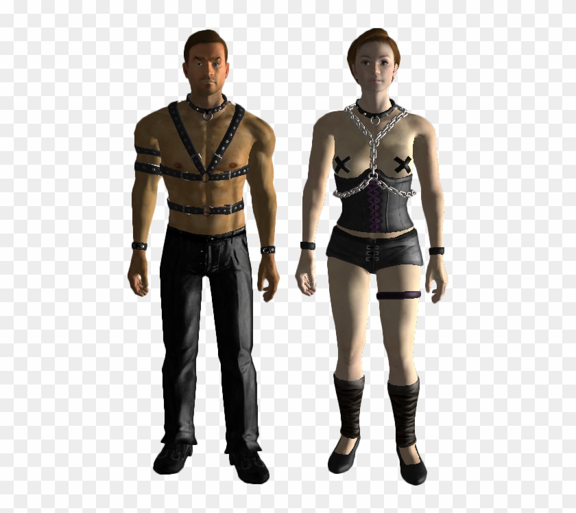 Chained Prostitute Outfit - Fallout New Vegas Male Stripper, HD Png Downloa...
