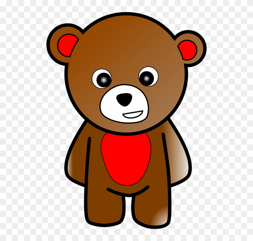 Teddy Bear Teddy Bear Cute Toy Brown Animal - Cartoon Bears Standing Up, HD  Png Download - 532x720(#5394199) - PngFind