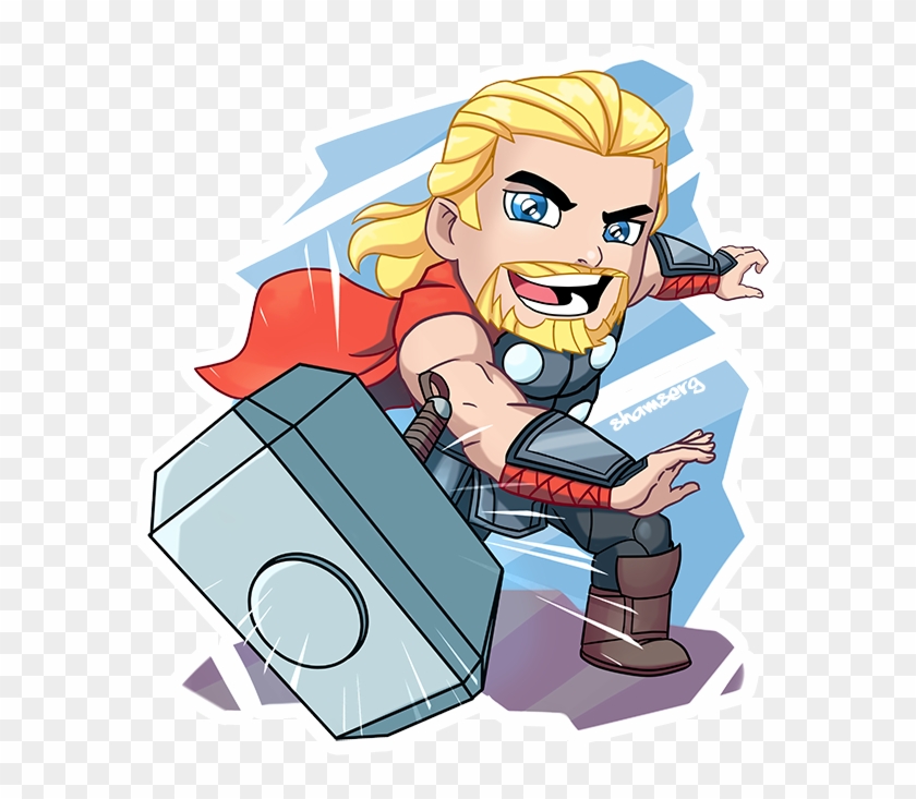Thor Chibi Png - Drawing, Transparent Png - 600x662(#541398) - PngFind