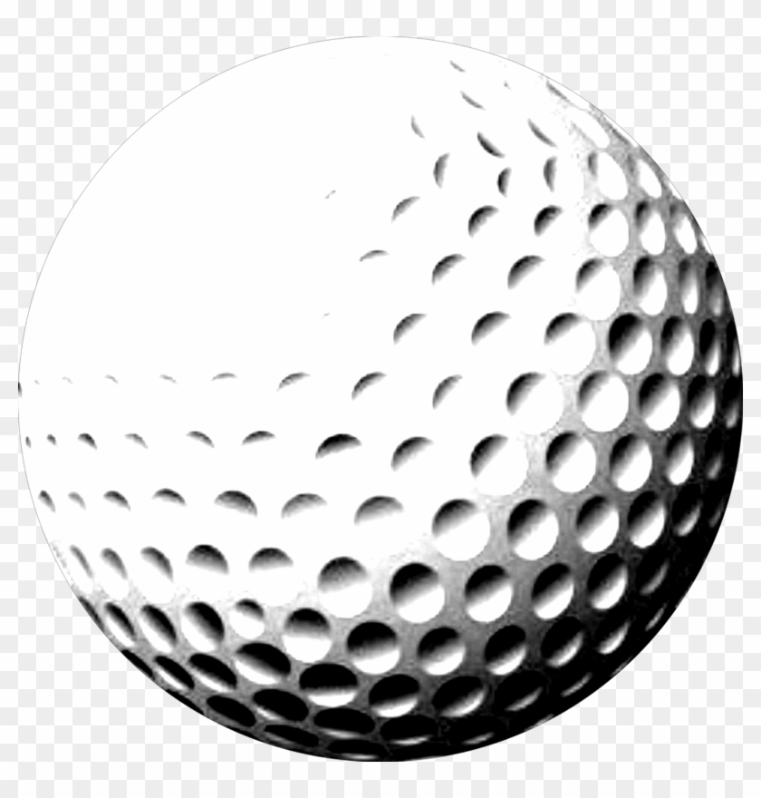 Black And White Golf Ball Clipart