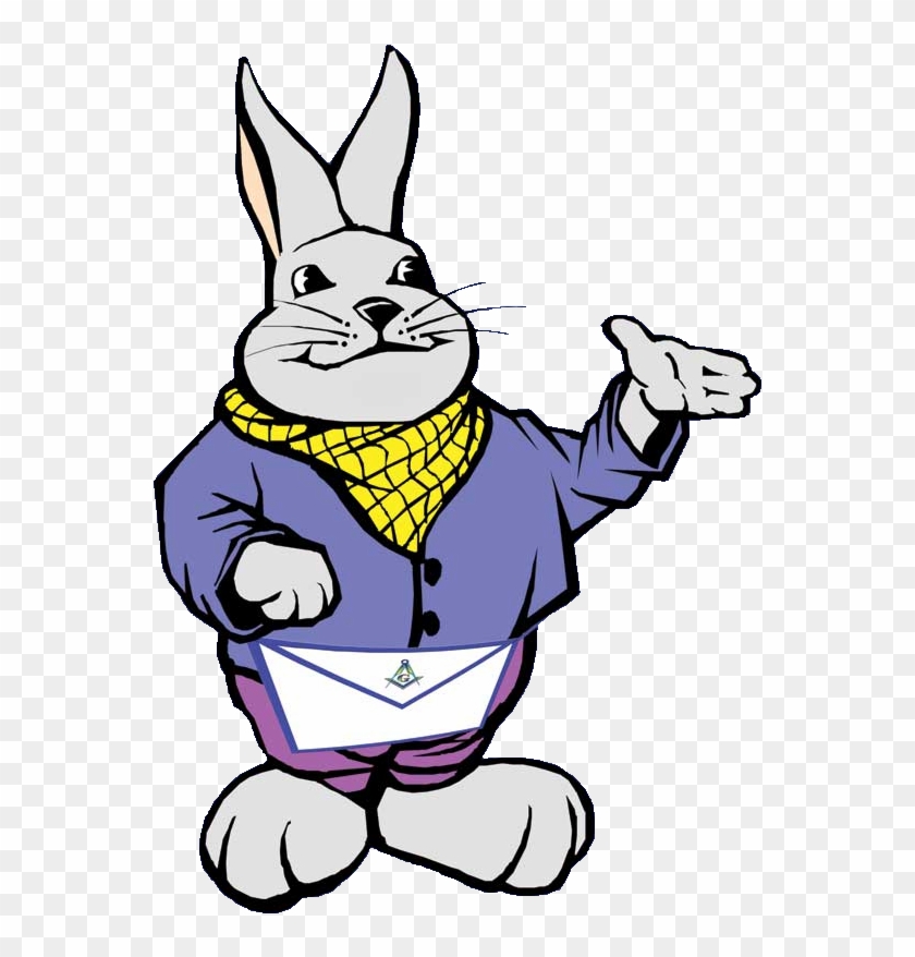 Masonic Rabbit Masonic-bunny - Masonic Rabbit, HD Png Download - 624x860(#543331 ...
