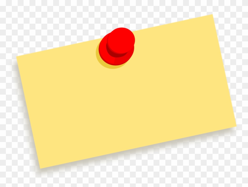 958 X 675 9 - Sticky Note With Thumbtack, HD Png Download - 958x675 ...