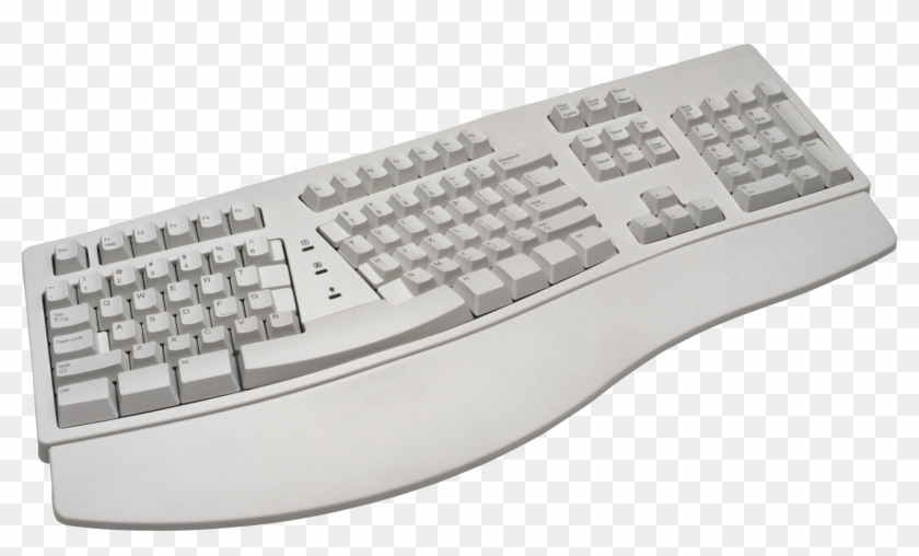 White Keyboard Png Image - Ergonomic Keyboard No Background ...