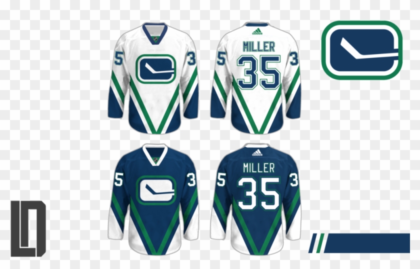 Vancouver Canucks Heritage Concepts team logo Hockey Jersey • Kybershop