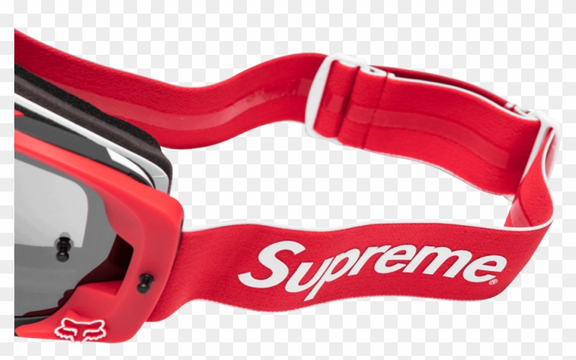 Ds New Supreme Fox Racing Vue Goggles Red Ss18 Snowboarding - Strap, HD Png Download - 1000x600