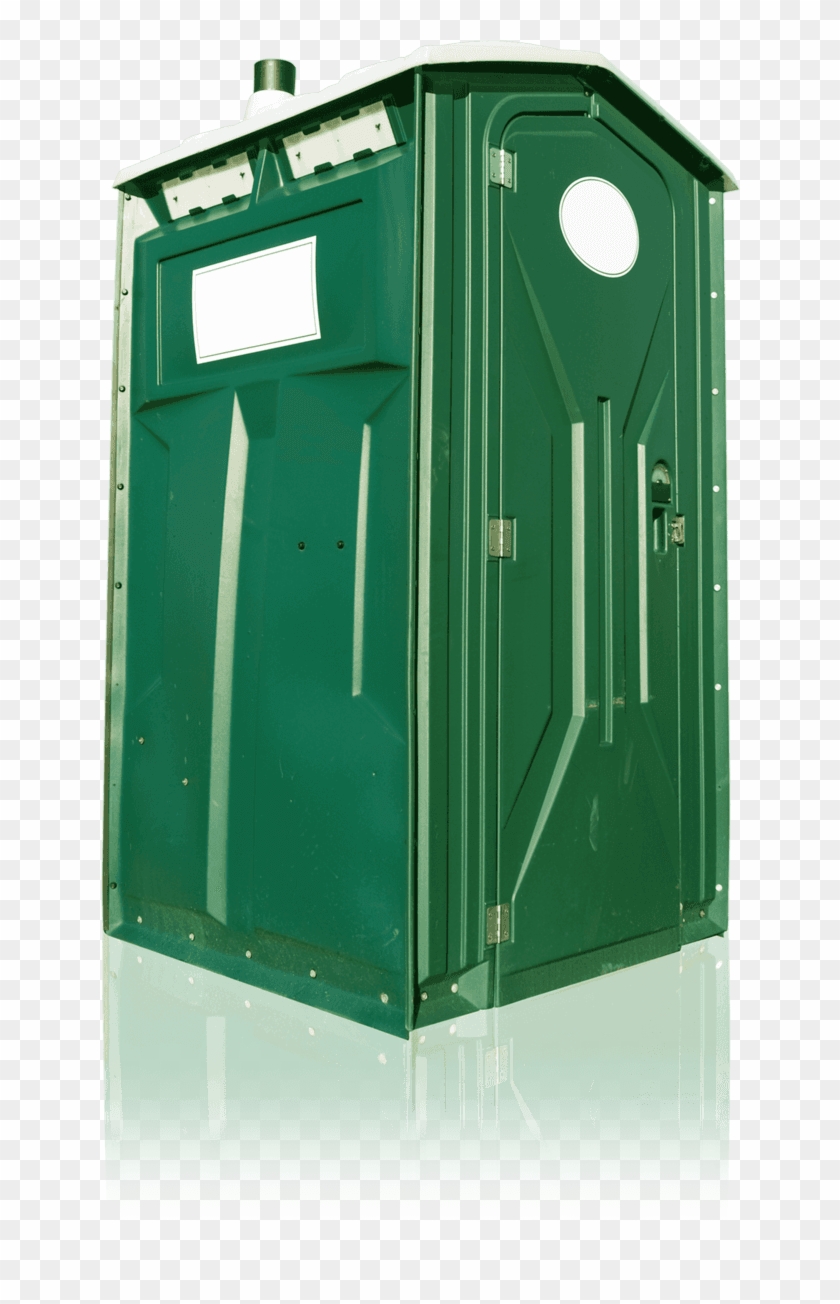 green porta potty