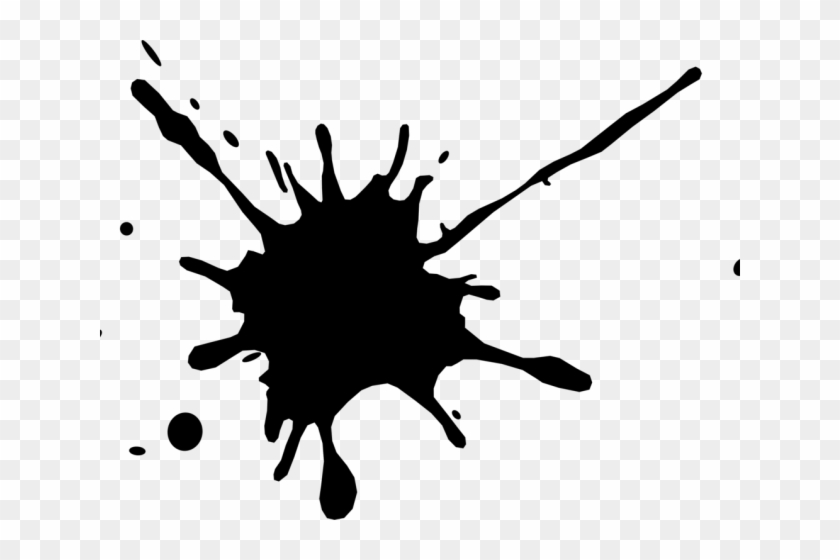 Ink Spill Png Black Paint Splatter Transparent Background Png Download 640x480 5454362 Pngfind
