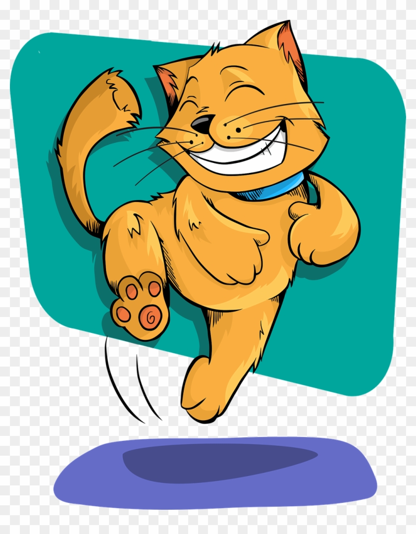 Happy Cat Great Job Clipart - Ways To Boost Your Happiness, HD Png Download  - 611x715(#5461613) - PngFind