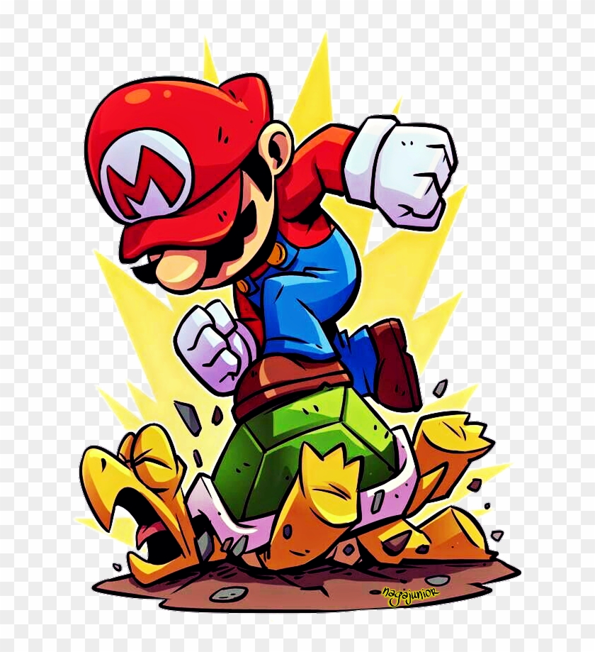 mario Bross Kaos - Dibujos De Mario Bros, HD Png Download -  694x898(#5473684) - PngFind