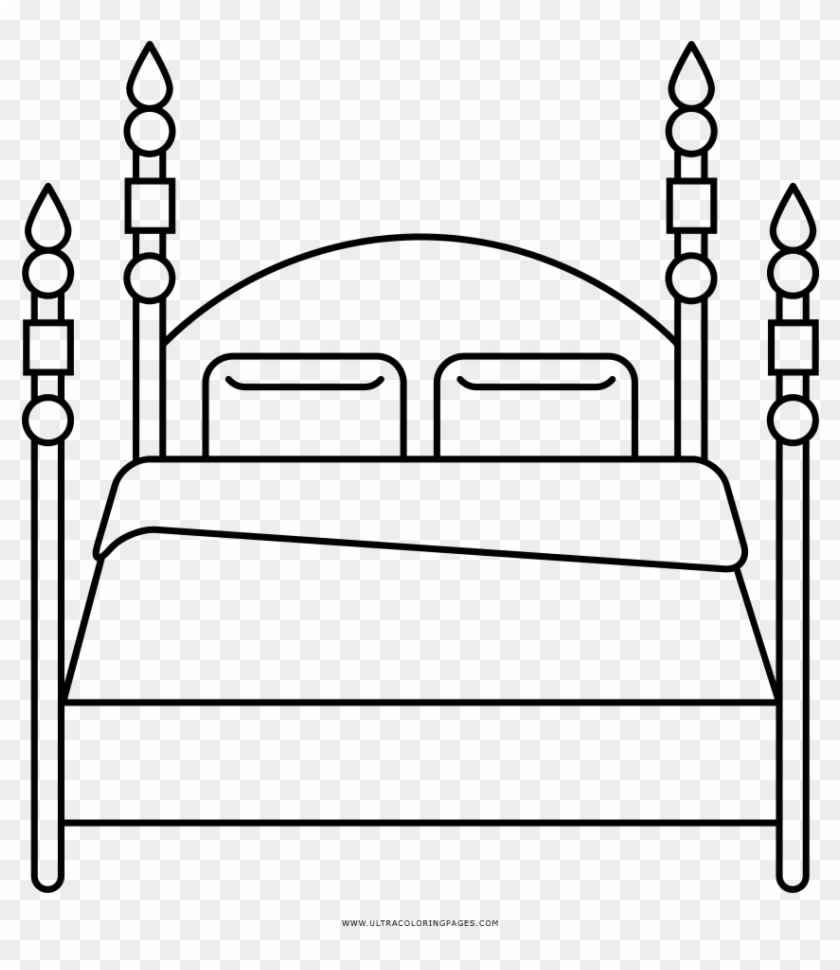 Gambar Mewarnai Tempat Tidur