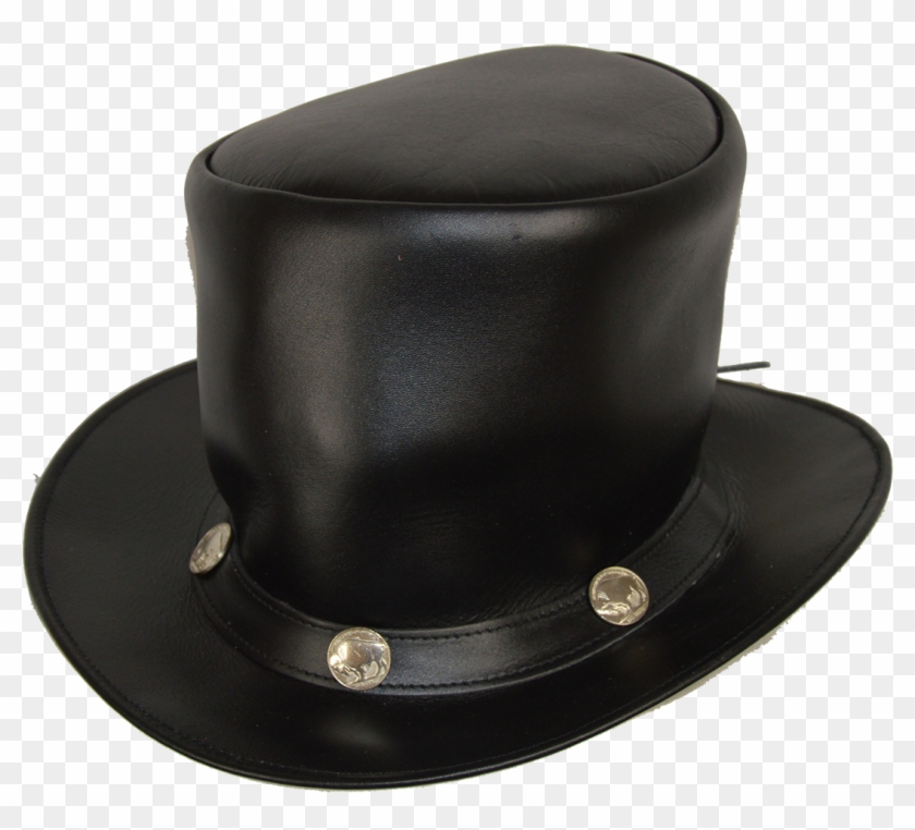 leather stovepipe hat