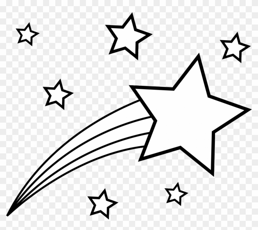 star black and white clipart